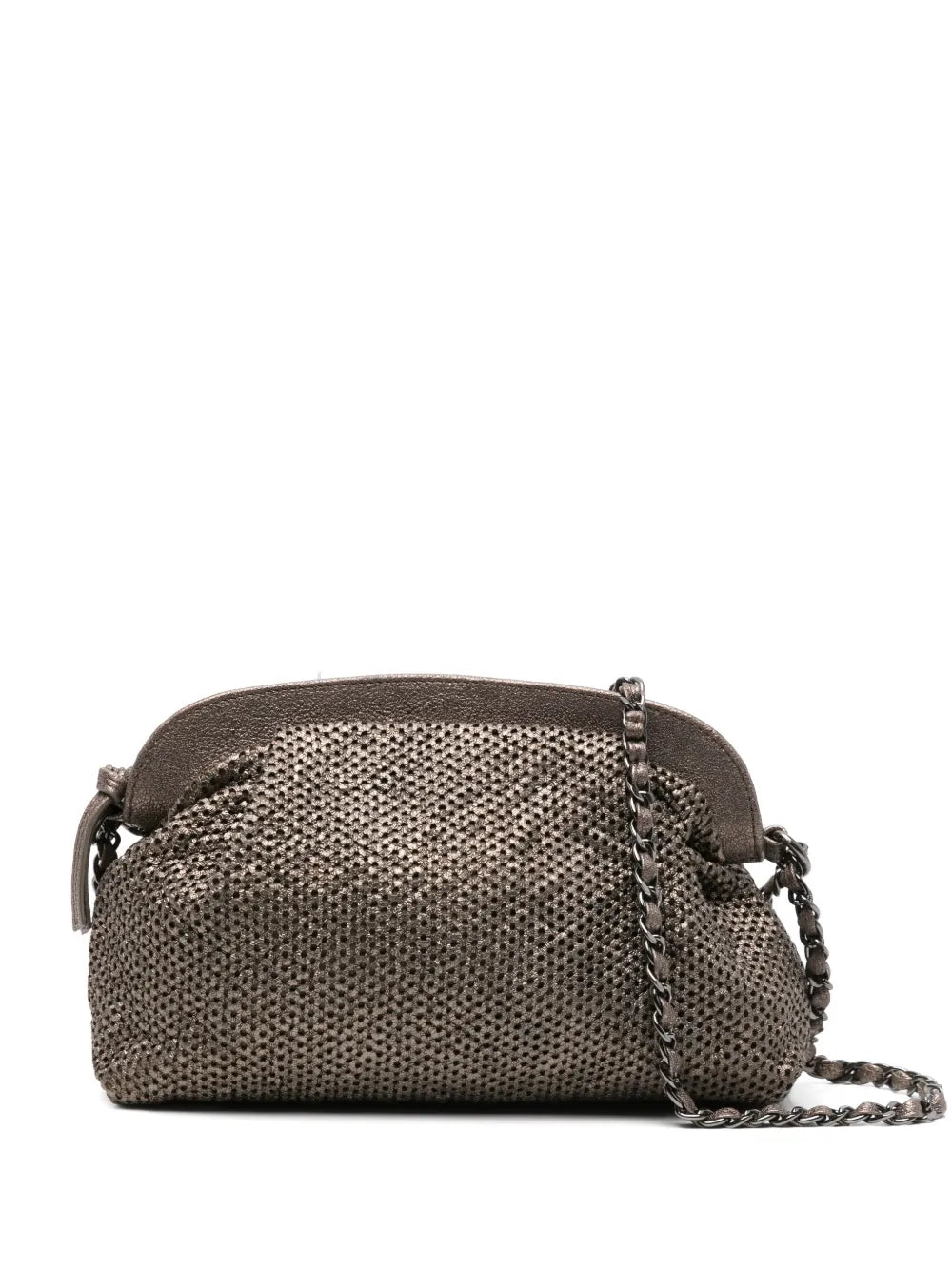 Reptile's Houseperforated lambskin chain bag