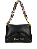 Just Cavallipadded chain-strap shoulder bag