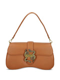 Just Cavallisnake-buckle shoulder bag