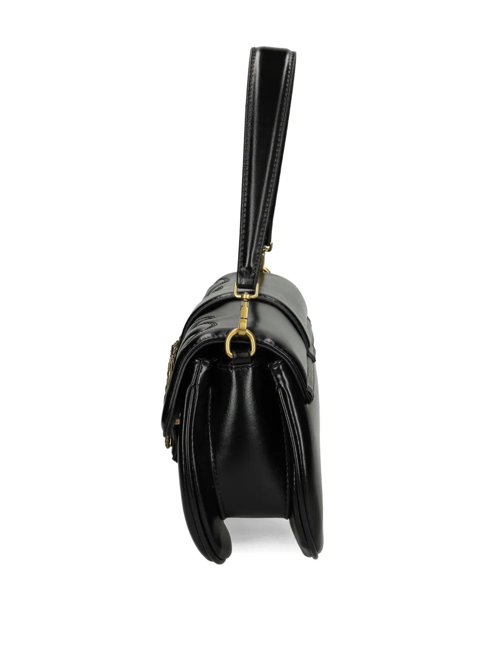 Just Cavallisnake-buckle quilted shoulder bag