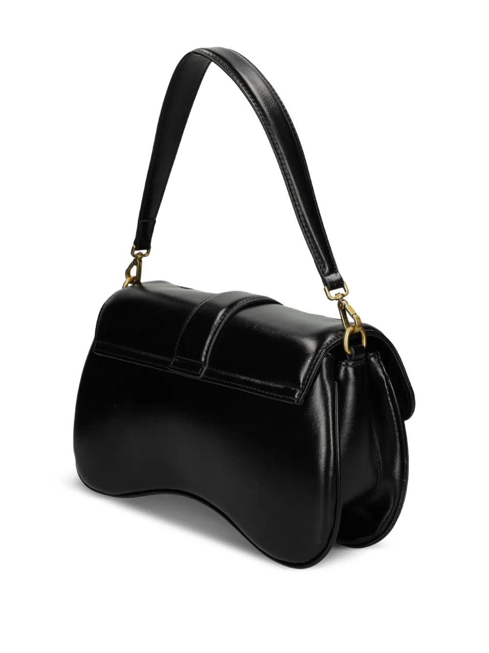 Just Cavallisnake-buckle quilted shoulder bag