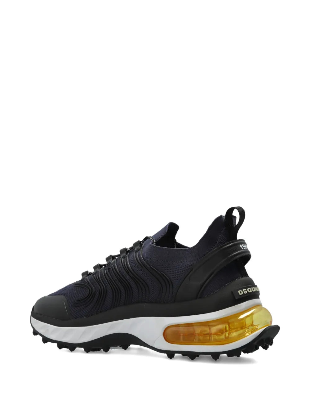 Dsquared2 Wave-Patterned Lace-Up Low-Top Sneakers