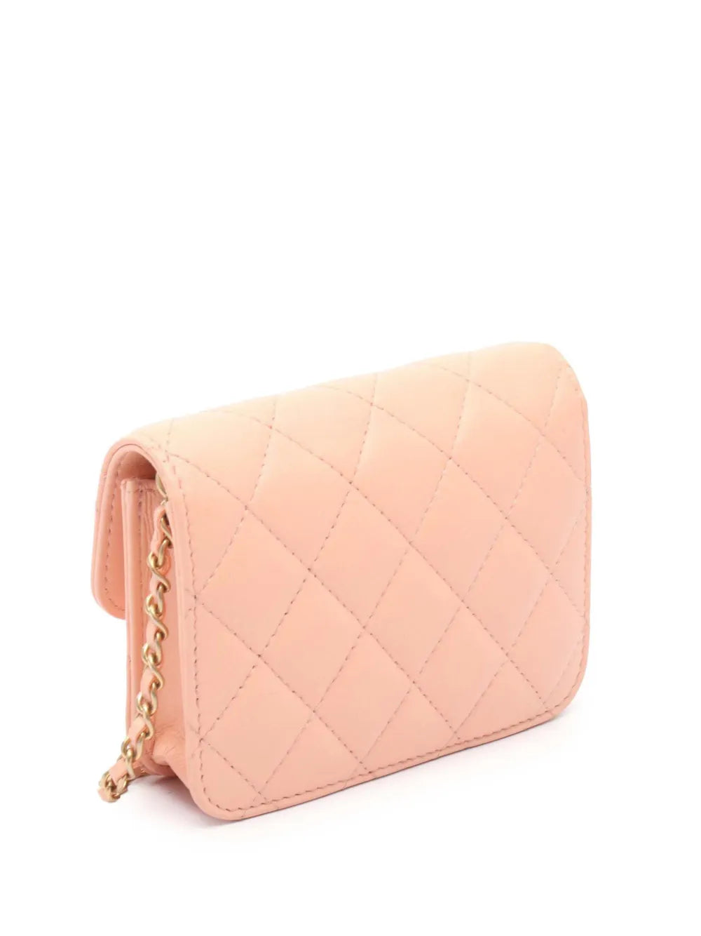 Pre-OwnedCHANEL Pre-Owned2021 Mini Lambskin Pearl Crush Clutch On Chain crossbody bag