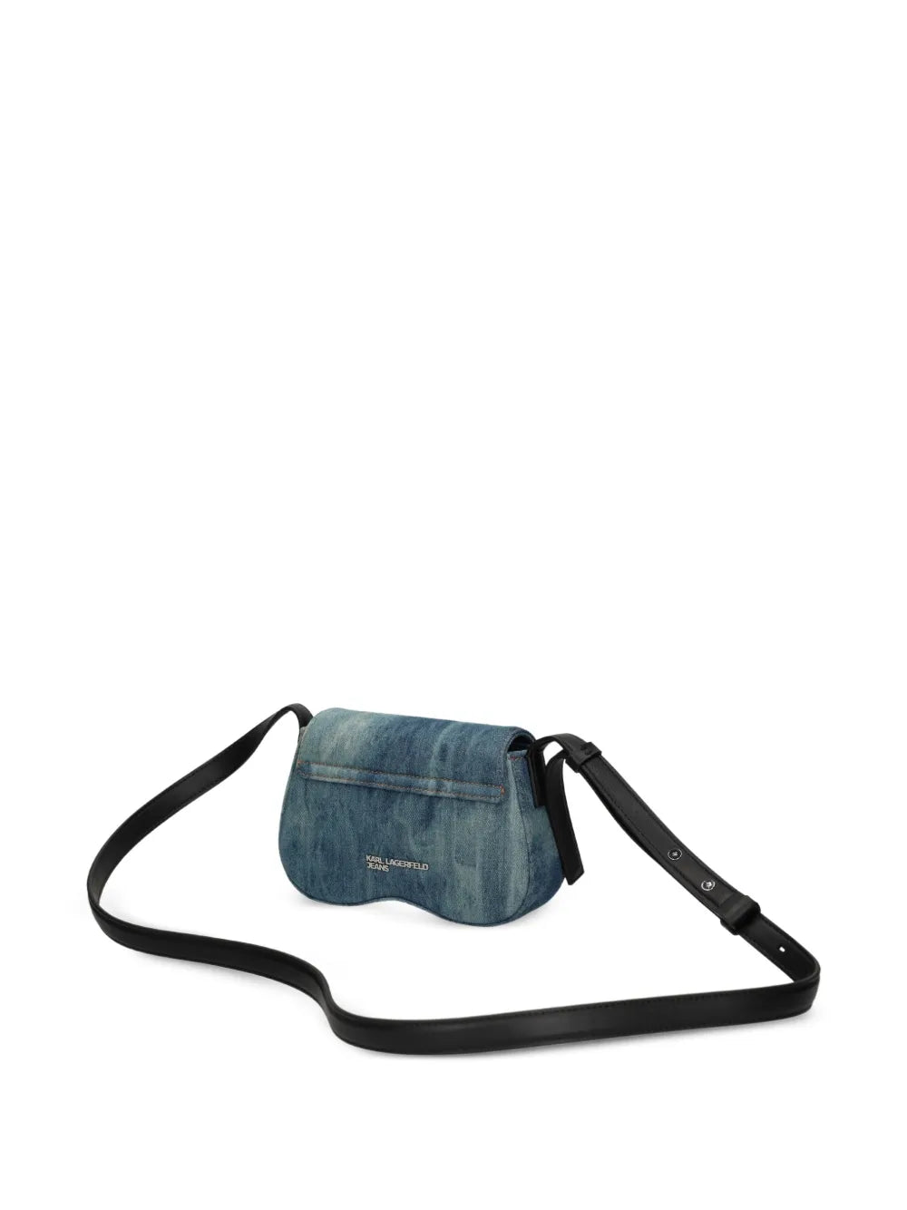 Karl Lagerfeld Jeanstie-dye denim crossbody bag