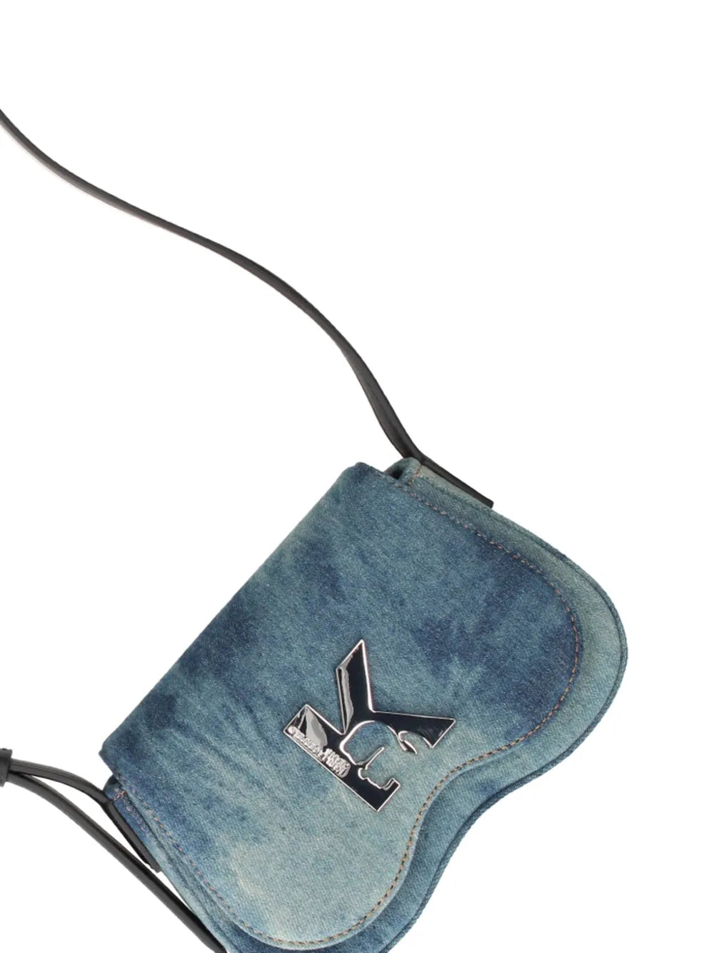 Karl Lagerfeld Jeanstie-dye denim crossbody bag