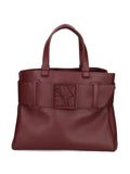 Armani Exchangebuckle-detail tote bag