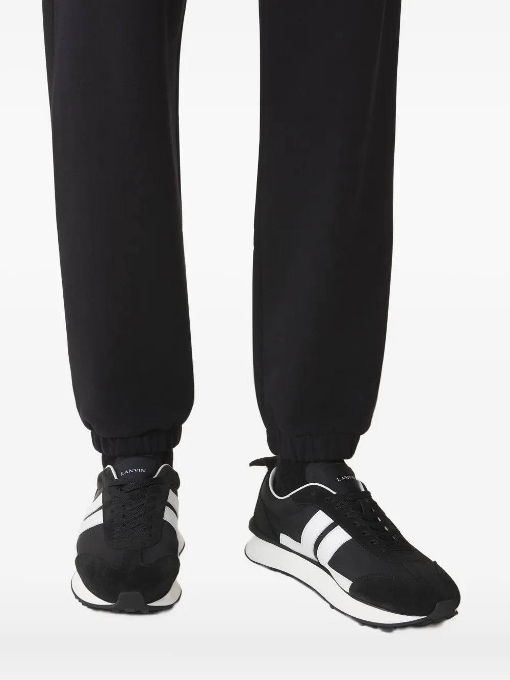 Lanvin Bumper Stripe-Panel Sneakers