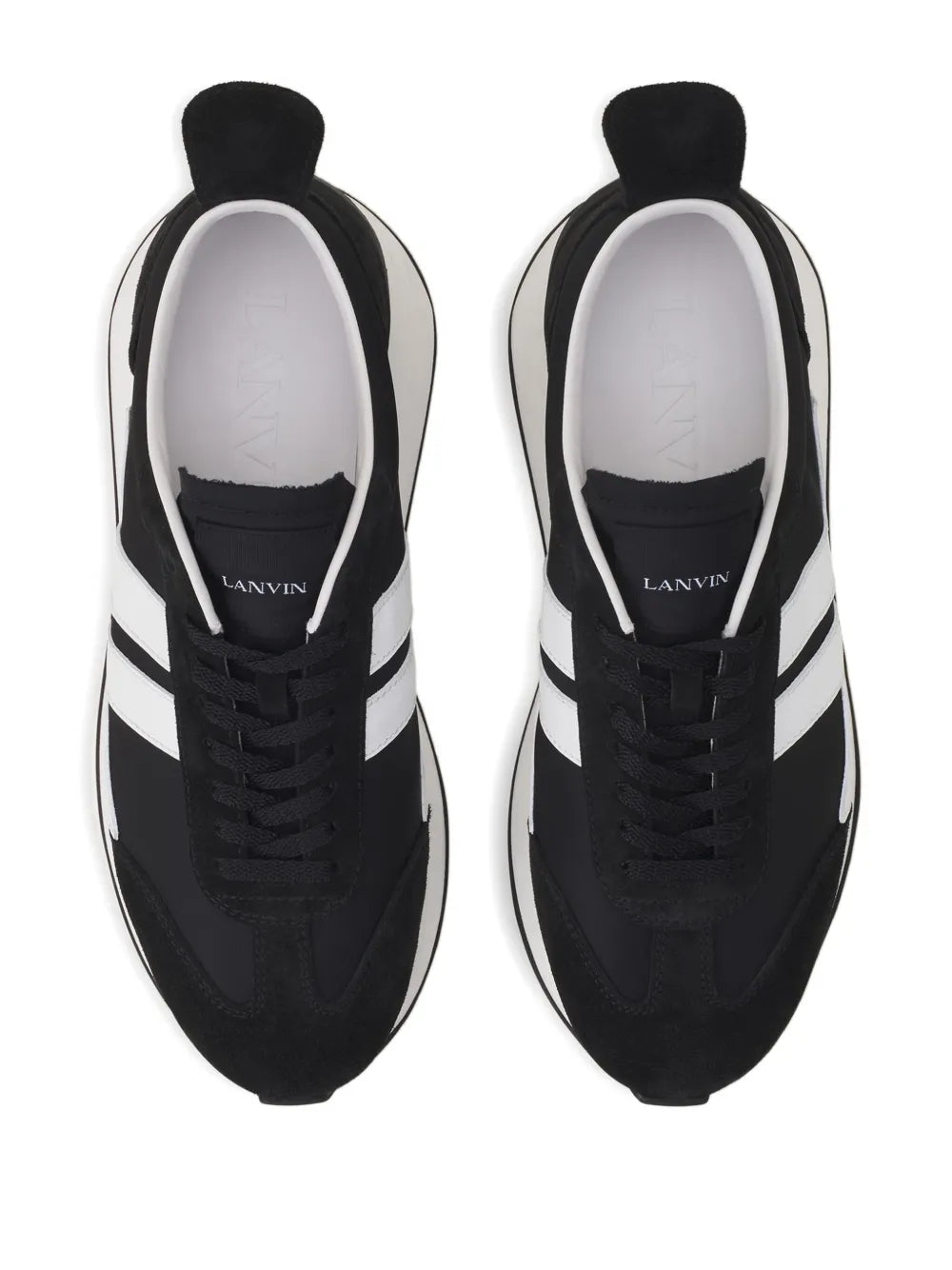 Lanvin Bumper Stripe-Panel Sneakers