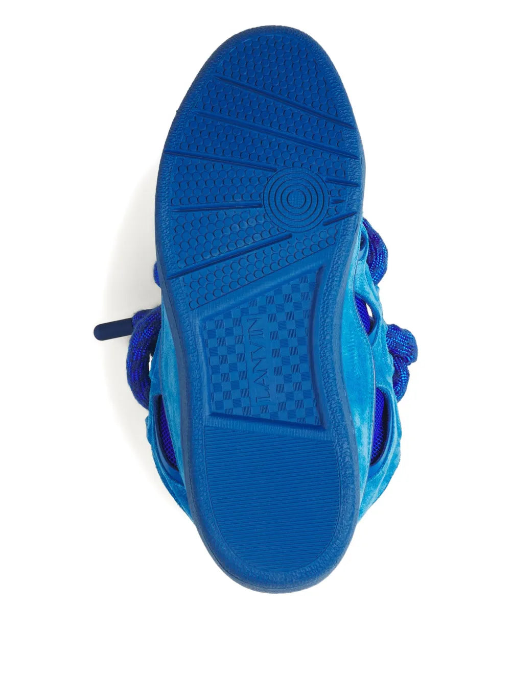 Lanvin Curb Suede Sneakers