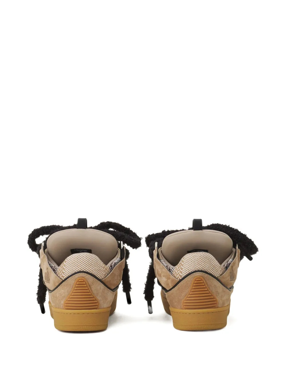 Lanvin Suede Shearling Sneakers