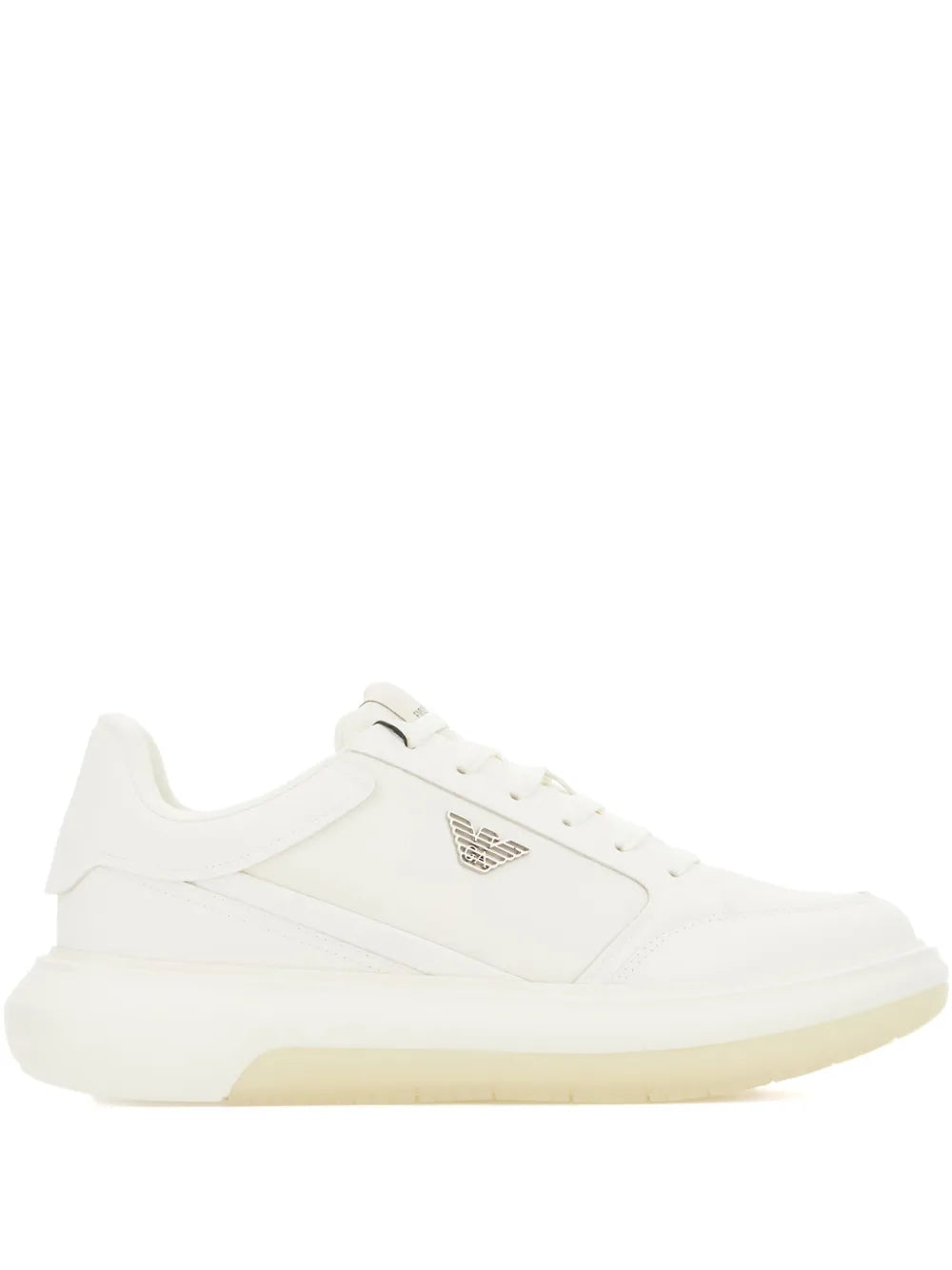 Emporio Armani Logo-Plaque Platform Sneakers
