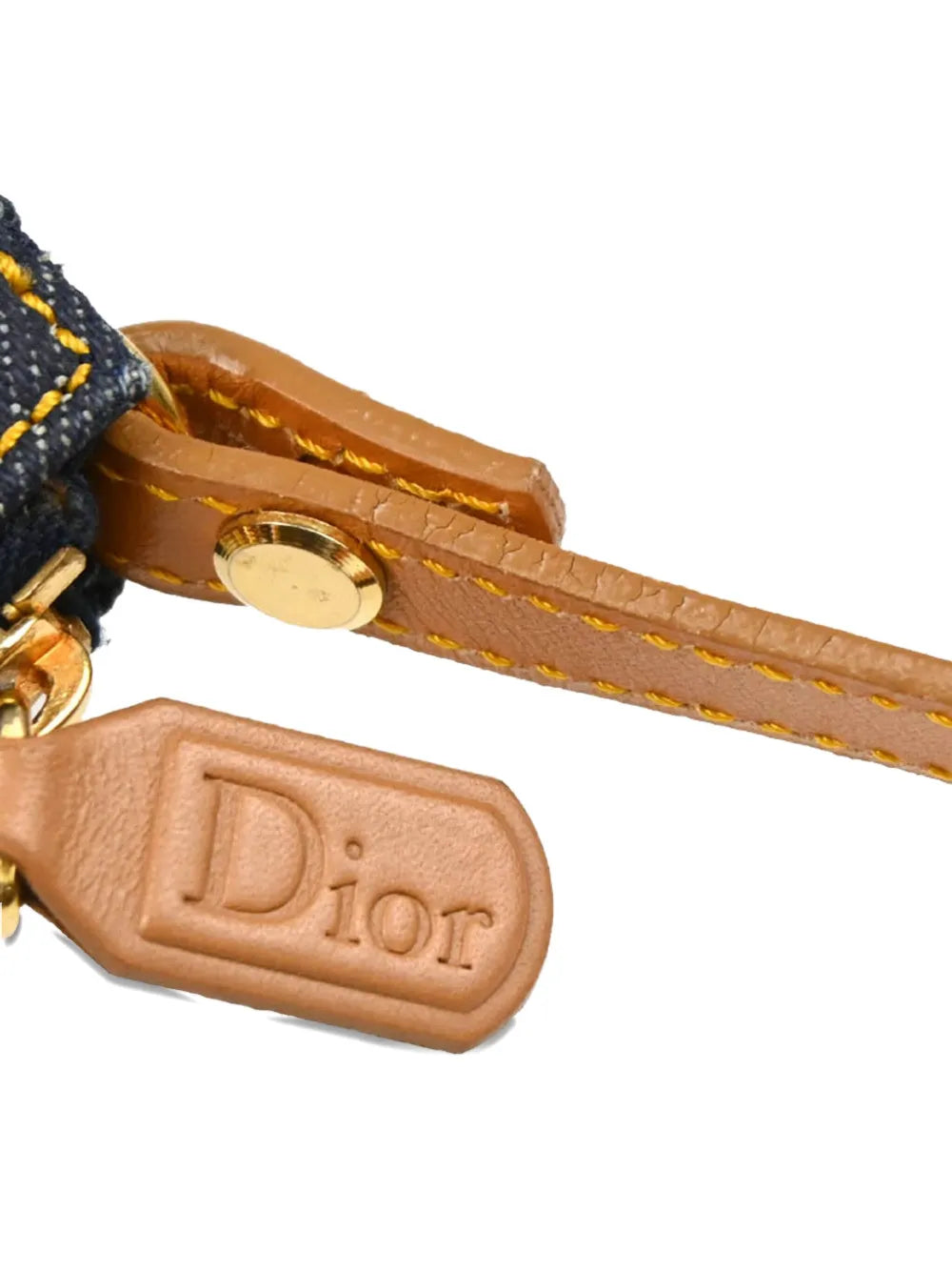 Pre-OwnedChristian Dior Pre-Owned2001 Saddle denim handbag