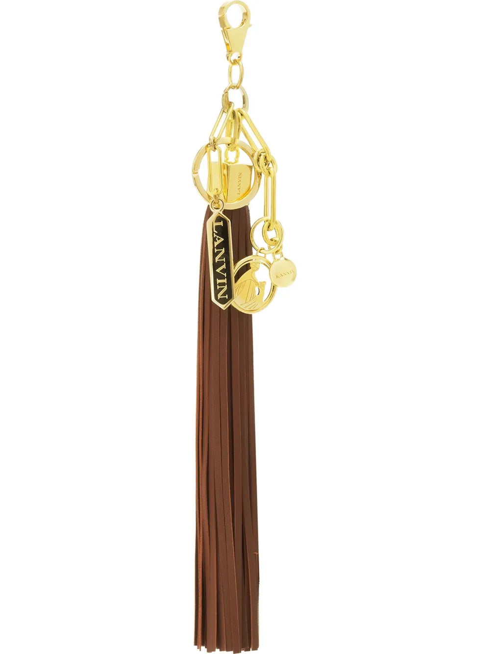 Lanvinleather-tassel bag charm