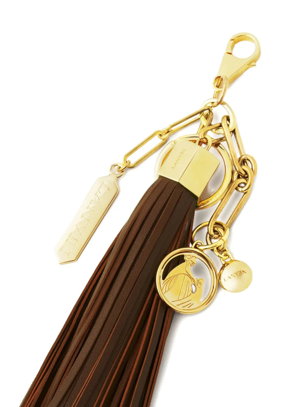 Lanvinleather-tassel bag charm