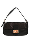 Pre-OwnedFendi Pre-Owned1990-2000s Leather Flap Baguette Handbag