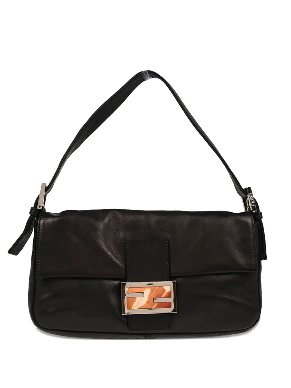 Pre-OwnedFendi Pre-Owned1990-2000s Leather Flap Baguette Handbag