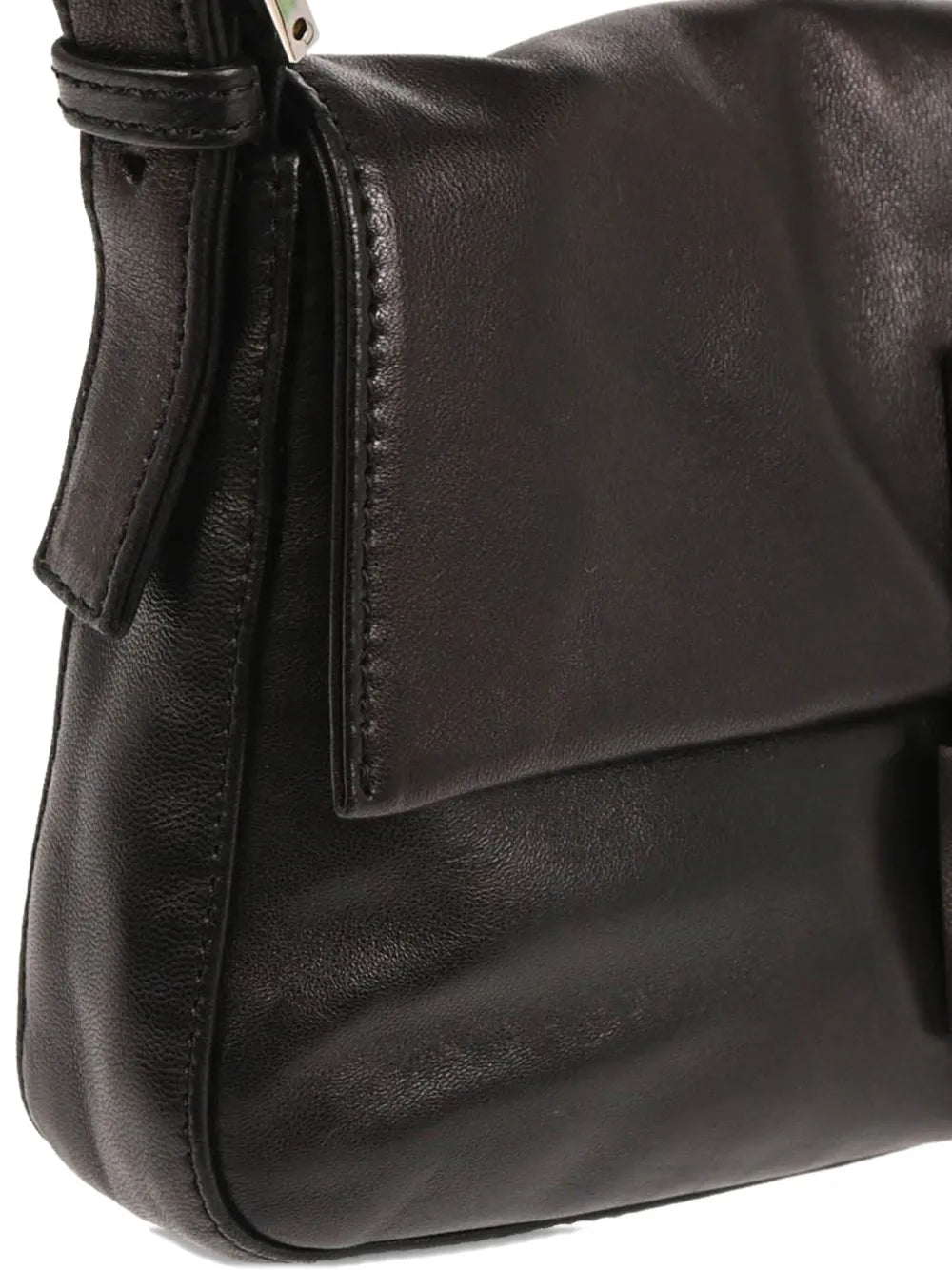 Pre-OwnedFendi Pre-Owned1990-2000s Leather Flap Baguette Handbag