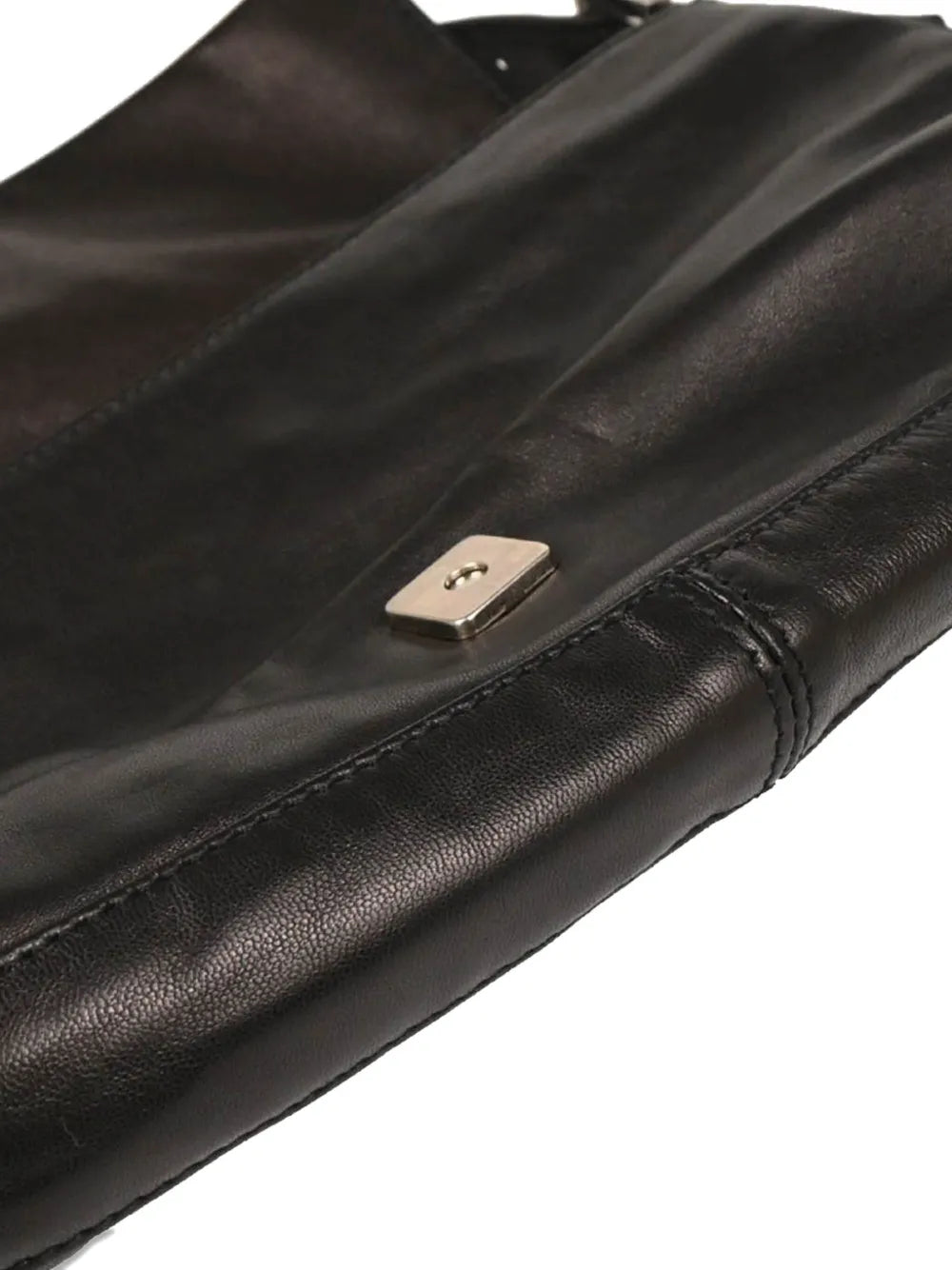 Pre-OwnedFendi Pre-Owned1990-2000s Leather Flap Baguette Handbag