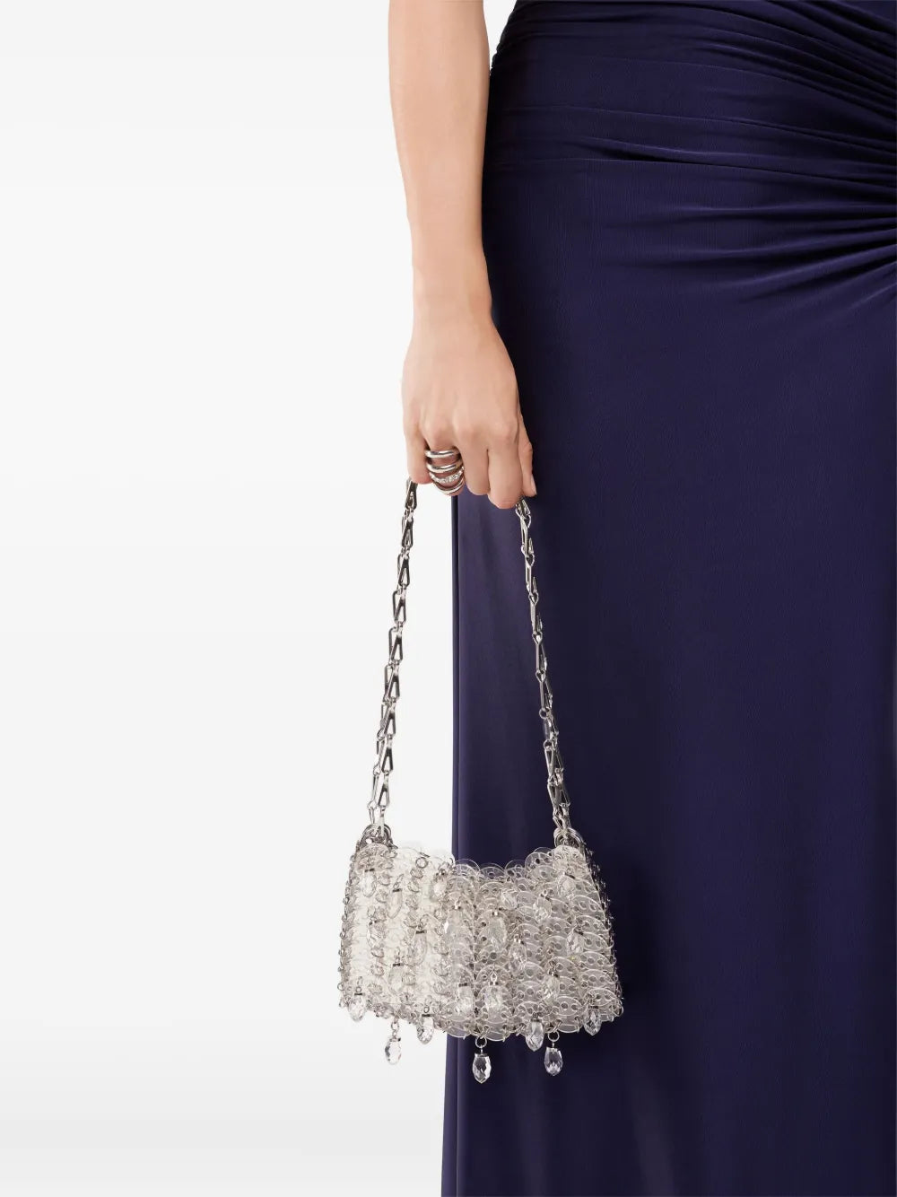 Rabannemini crystal-resin chain cross body bag