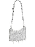 Rabannemini crystal-resin chain cross body bag