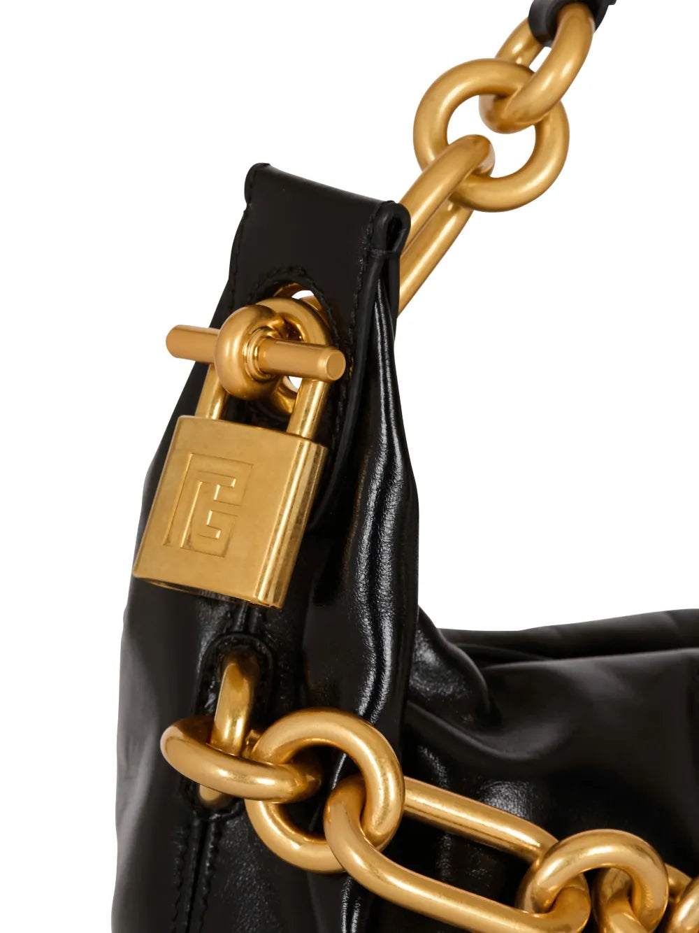Balmainmedium Sync padlock chain shoulder bag