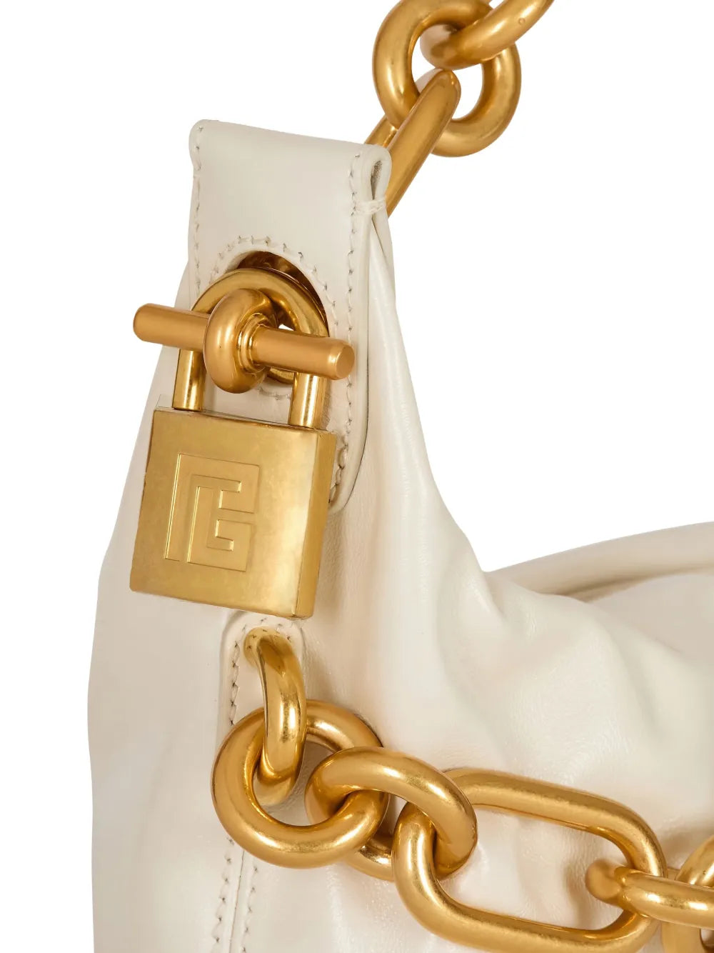 Balmainmedium Sync leather shoulder bag