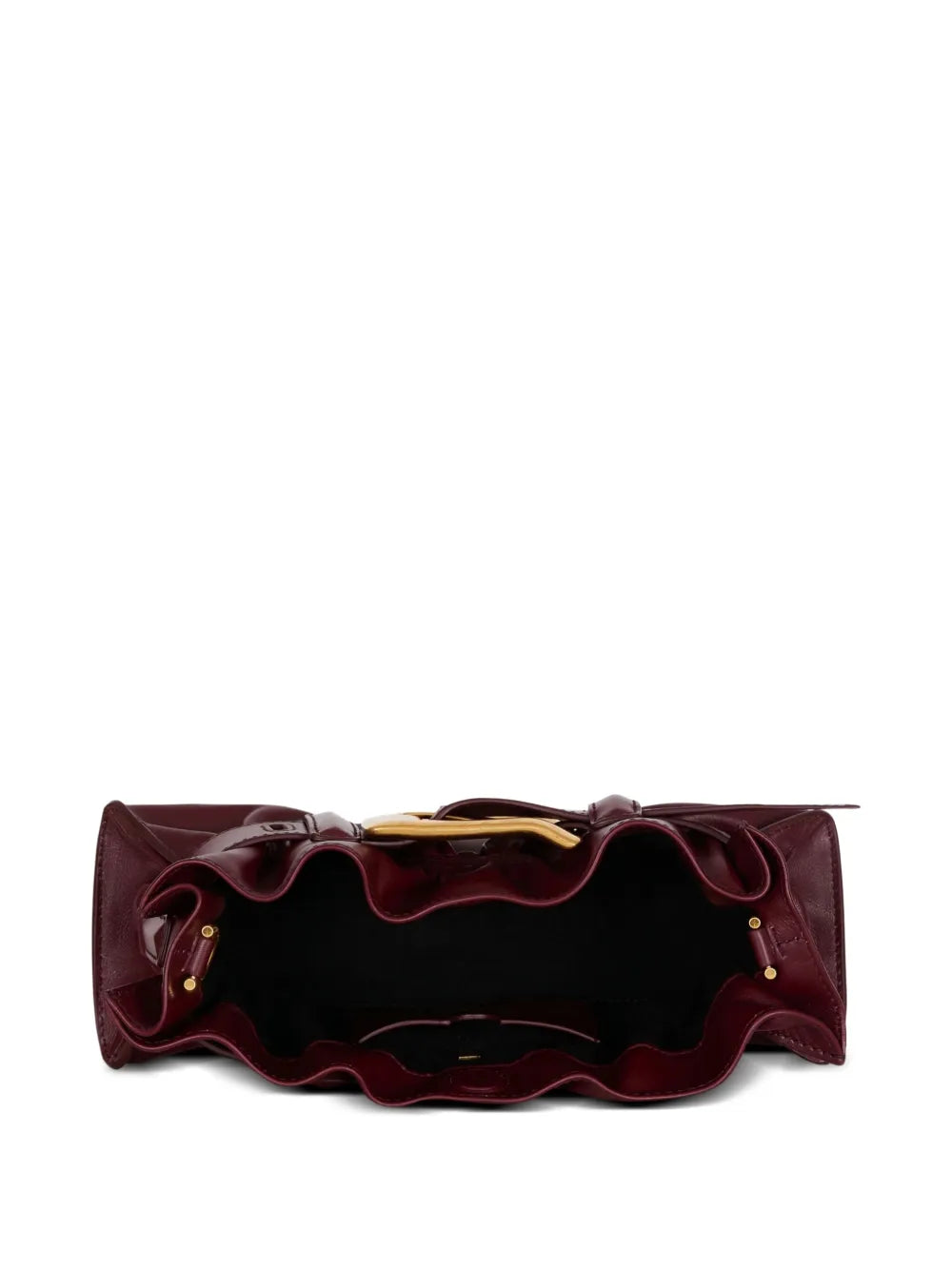 Balmainmini Anthem buckle-embellished calfskin-leather clutch bag
