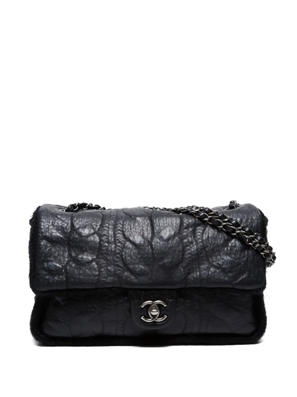 Pre-OwnedCHANEL Pre-Owned2013-2014 Chic Knit Flap shoulder bag