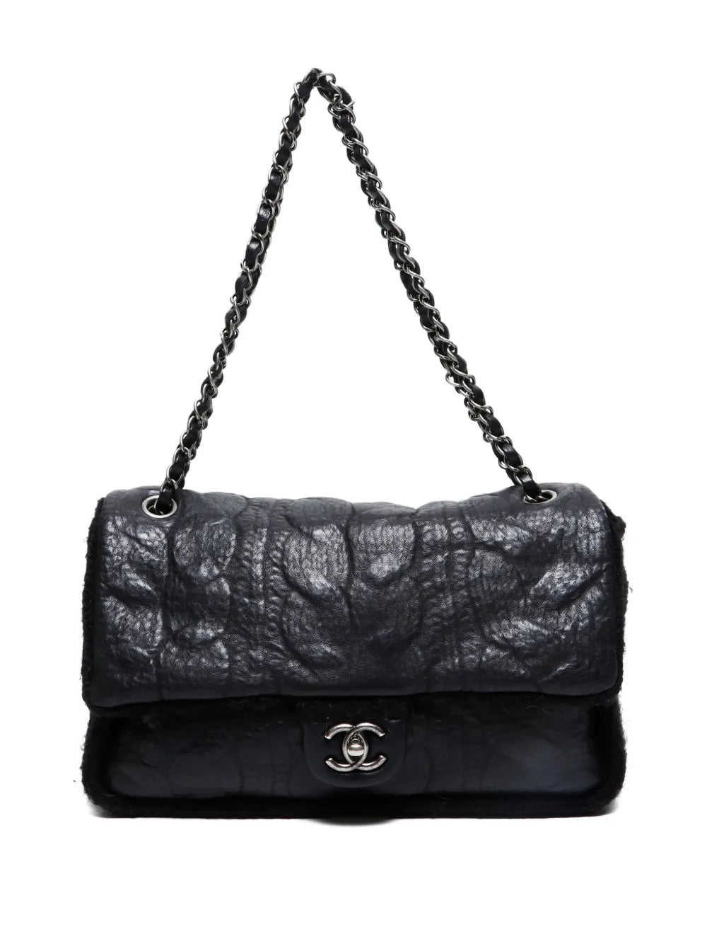 Pre-OwnedCHANEL Pre-Owned2013-2014 Chic Knit Flap shoulder bag