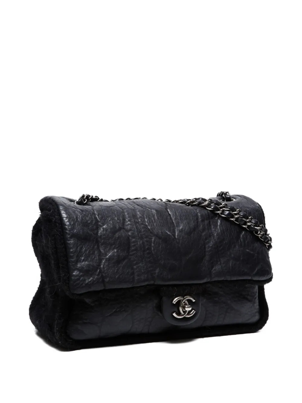 Pre-OwnedCHANEL Pre-Owned2013-2014 Chic Knit Flap shoulder bag