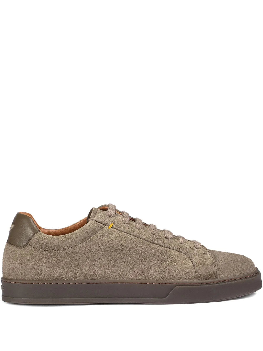 Doucal'S Espresso Suede Lace-Up Sneakers