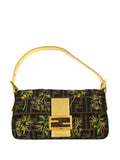 Pre-OwnedFendi Pre-Owned1990-2000s Zucca Floral Baguette shoulder bag