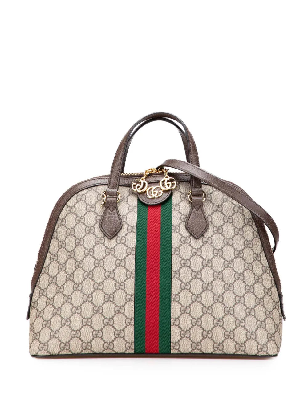 Pre-OwnedGucci Pre-Owned2016-2025 Medium GG Supreme Ophidia Web satchel