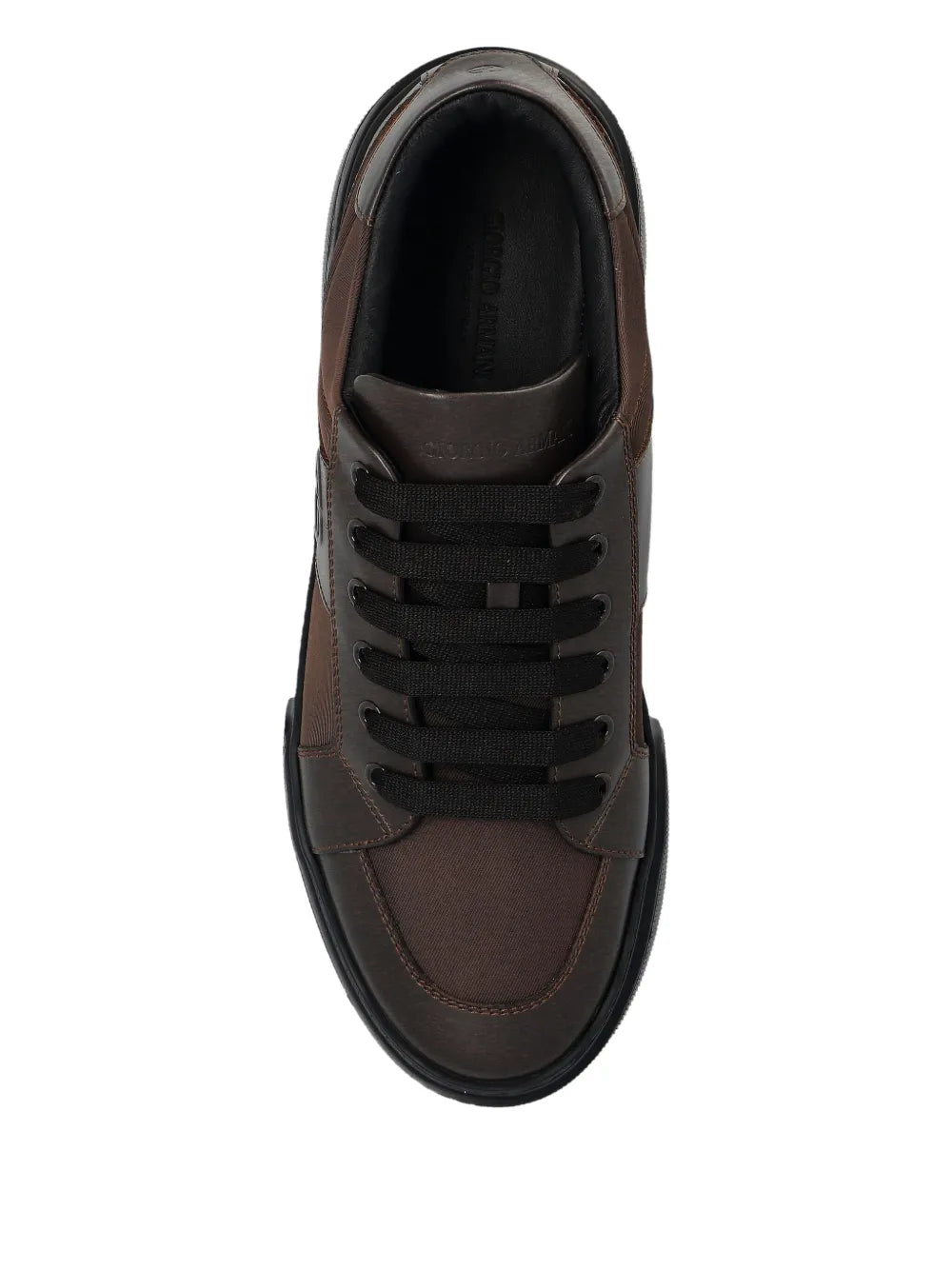 Giorgio Armani Logo-Embellished Leather Sneakers