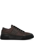 Giorgio Armani Logo-Embellished Leather Sneakers