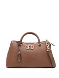 GUESS USAlogo-plaque snakeskin-effect shoulder bag