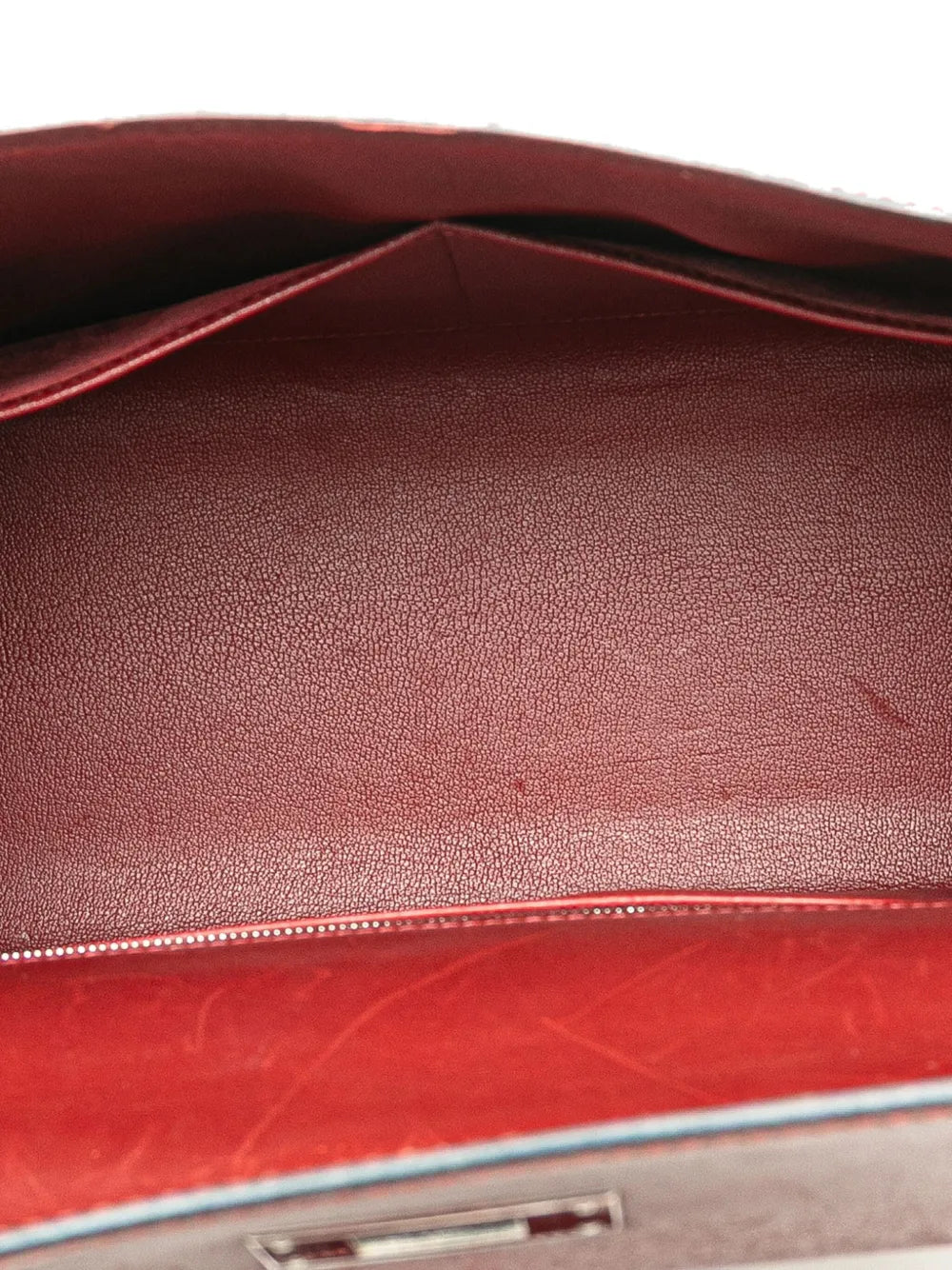 Pre-OwnedHermre-Owned2001 Box Calf Kelly II Sellier 28 satchel