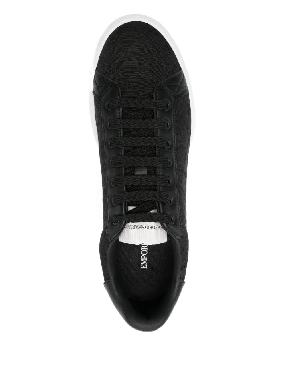 Emporio Armani Lace-Up Eagle-Logo Sneakers