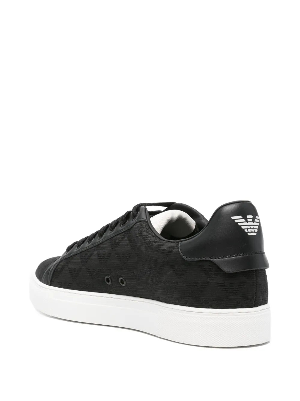 Emporio Armani Lace-Up Eagle-Logo Sneakers