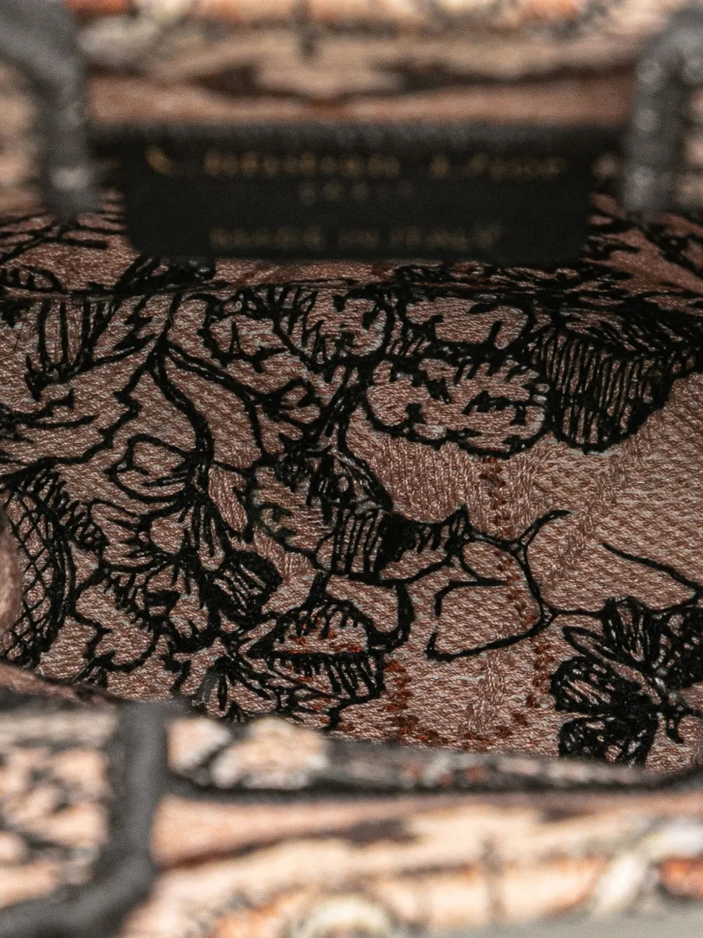 Pre-OwnedChristian Dior Pre-Owned2022 Mini Embroidered Canvas Jardin Magique Vertical Book Tote satchel