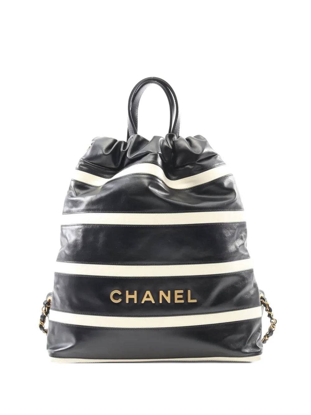 Pre-OwnedCHANEL Pre-Owned2021 stripeD backpack