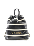 Pre-OwnedCHANEL Pre-Owned2021 stripeD backpack