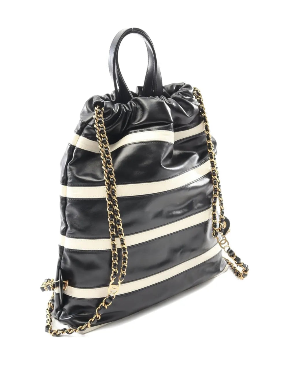 Pre-OwnedCHANEL Pre-Owned2021 stripeD backpack