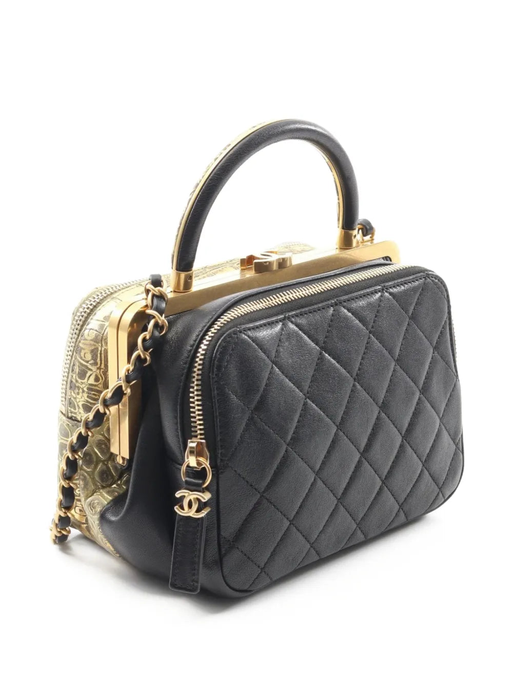 Pre-OwnedCHANEL Pre-Owned2019 croc-embossed leather shoulder bag