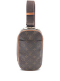 Pre-OwnedLouis Vuitton Pre-Owned 2001 small Pochette Ganju Monogram belt bag