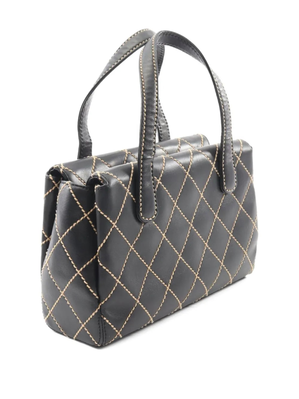 Pre-OwnedCHANEL Pre-Owned2000~2002 small diamond-quilting tote bag