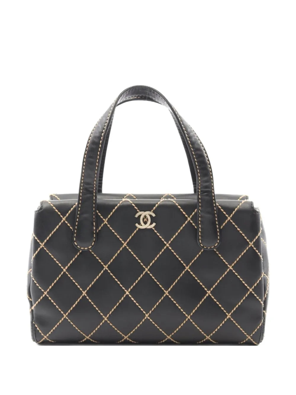 Pre-OwnedCHANEL Pre-Owned2000~2002 small diamond-quilting tote bag