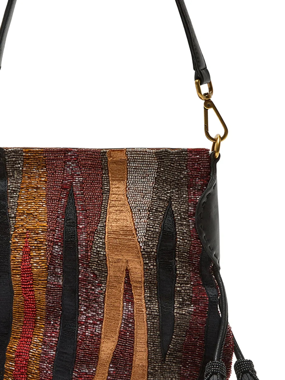 MALIPARMIbeaded tassel shoulder bag