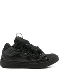 Lanvin Lace-Up Textured Sneakers