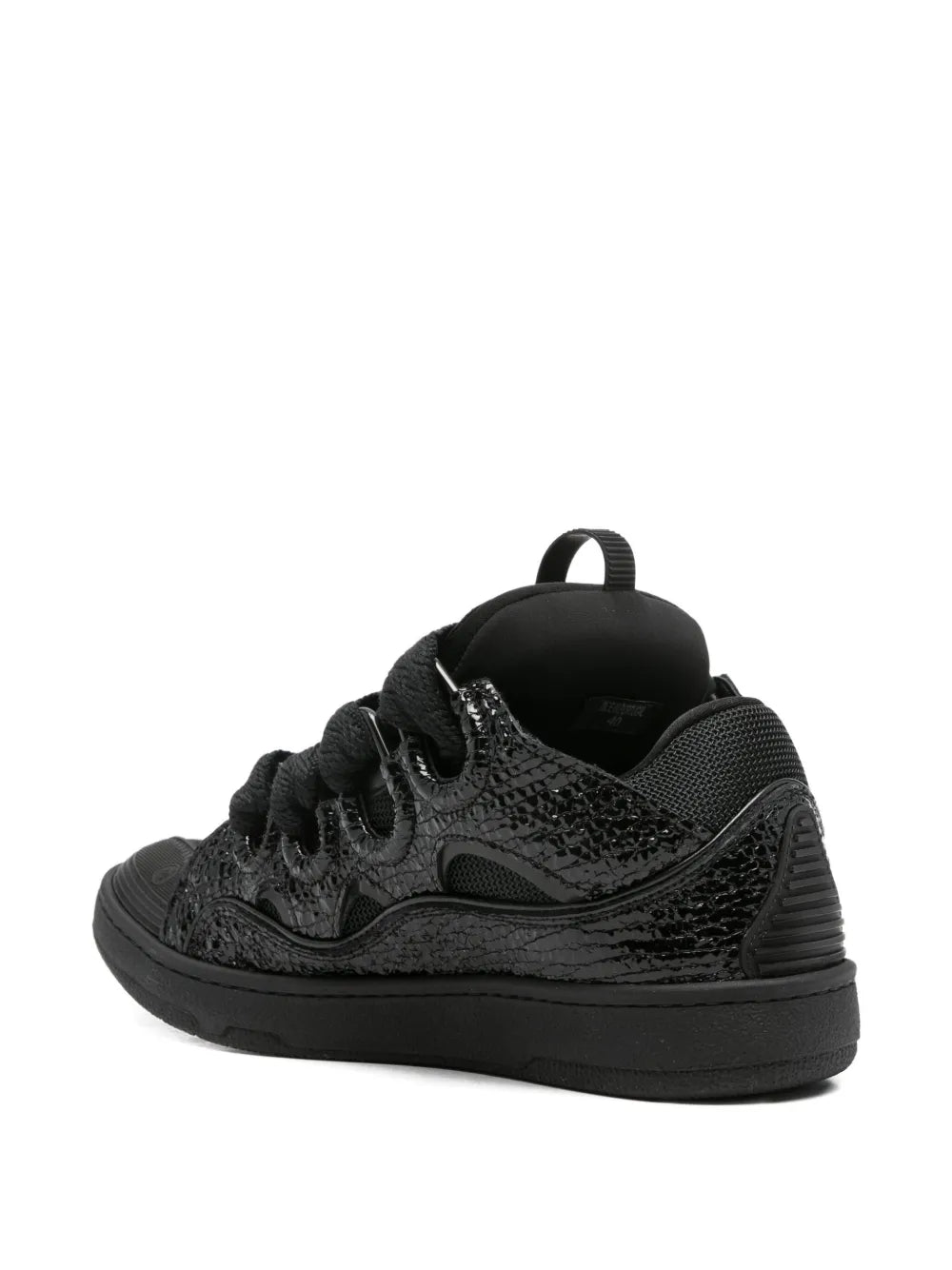 Lanvin Lace-Up Textured Sneakers